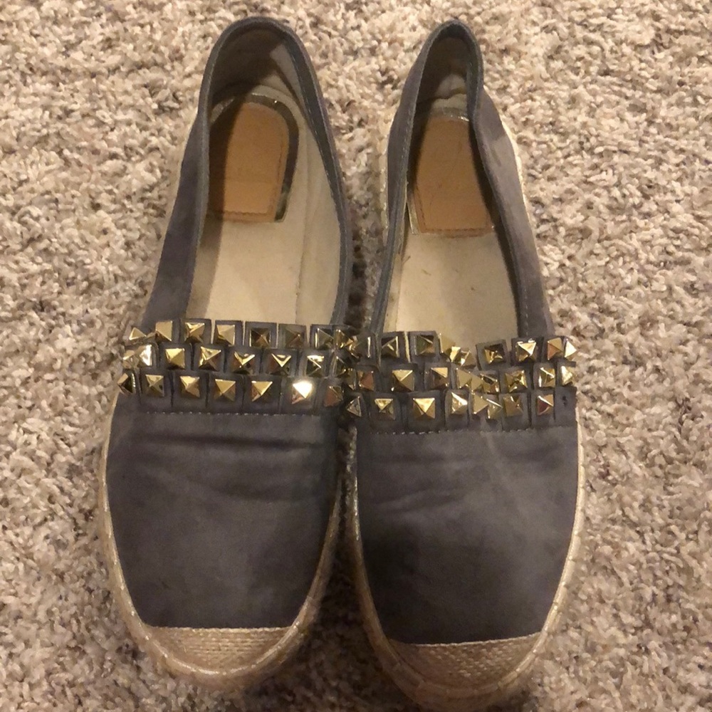 Grey espadrille sneakers